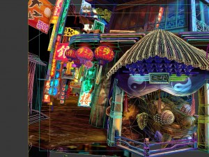 low model game - commercial street 3D मॉडल