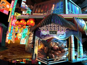 low model game - commercial street 3D मॉडल
