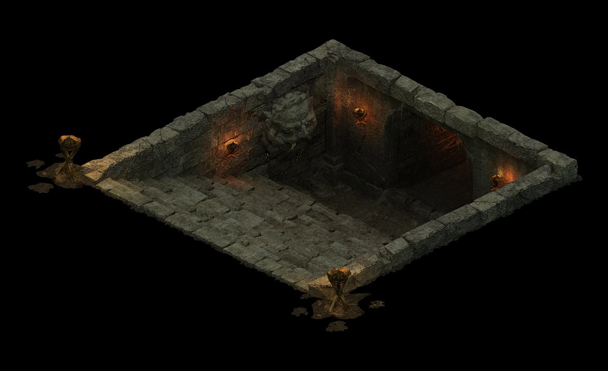 underground palace - entrance 3D Model .c4d .max .obj .3ds .fbx .stl .blend 