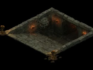 underground palace - entrance 3D Model