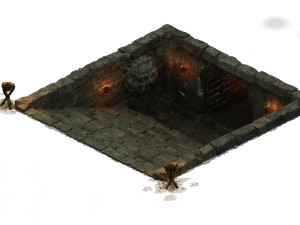 underground palace - entrance 3D Model
