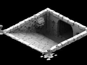 underground palace - entrance 3D Model