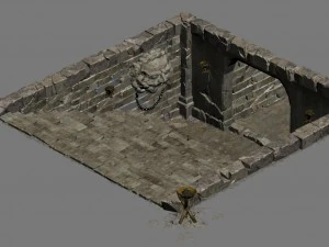 underground palace - entrance 3D Model