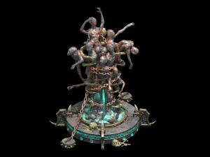 지옥 - 유령 토템 3D 모델