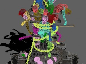 hell - ghost totem Modèle 3D