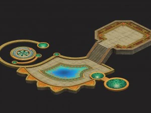 cave - platform ground 3D Model