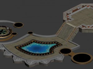 cave - platform ground 3D Model