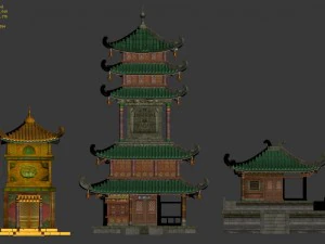 cave - system building 03 3D Model