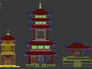 cave - system building 03 Modello 3D
