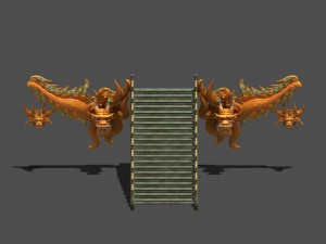 palace - stone steps 08 3D Model