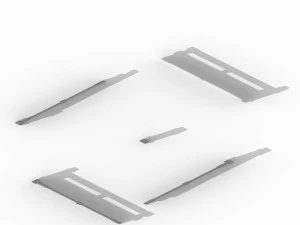 ancient building accessories - railings 01 3D Model