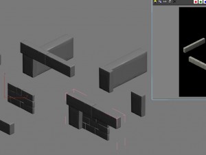 ancient building accessories - stone wall 3D-Modell