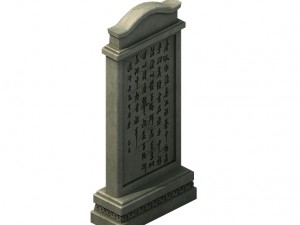 ancient building accessories - stone Model 3D