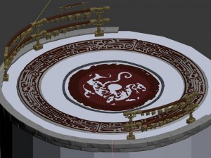ghost home - ring dragon plate Modèle 3D
