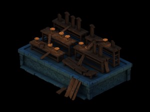 ghost furniture - candlestick 01 3Dモデル