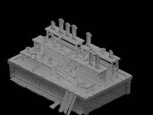 ghost furniture - candlestick 01 3Dモデル