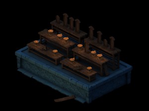 ghost furniture - candlestick 02 Modèle 3D