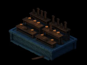 ghost furniture - candlestick 02 3D Model