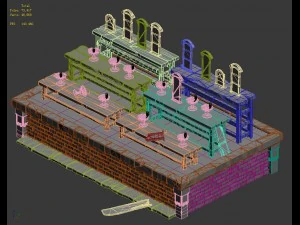 ghost furniture - candlestick 02 3D Model