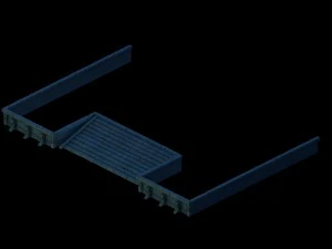 ghost house - stairs 01 3D Model