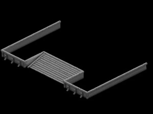 ghost house - stairs 01 3D Model