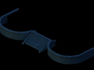 ghost house - stairs 02 Modello 3D