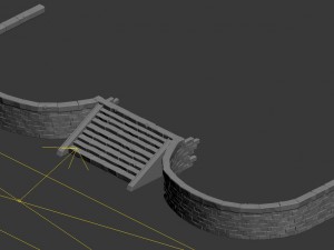 ghost house - stairs 02 Modello 3D