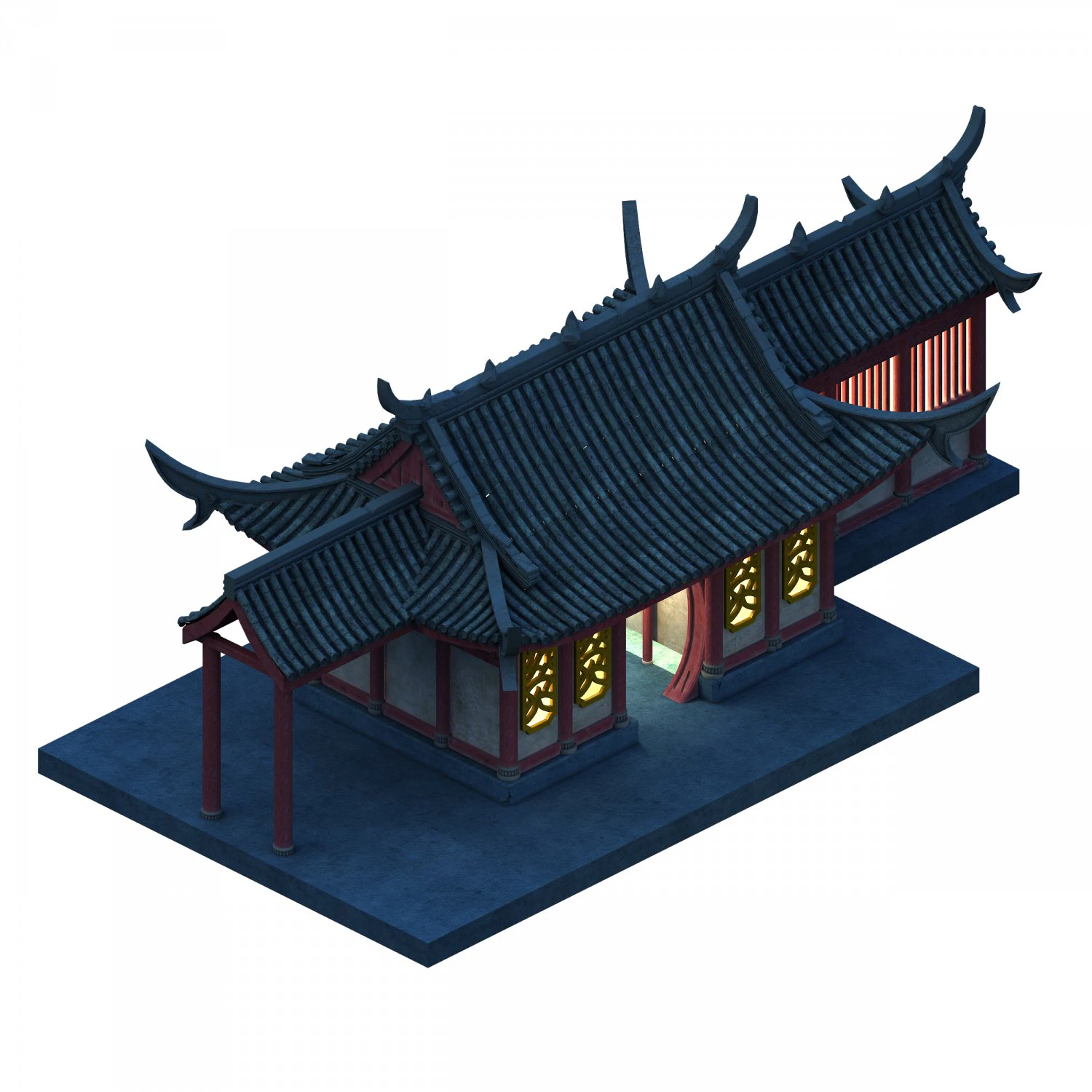 ghost home - small room 3D Model .c4d .max .obj .3ds .fbx .stl .blend 