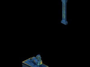ghost face peak - ghost mound door 01 3D Model