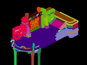 ghost face peak - ghost mound door 01 3D Model