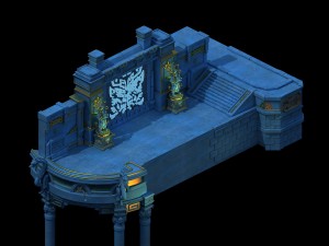 ghost face peak - ghost mound door 01 3D Model