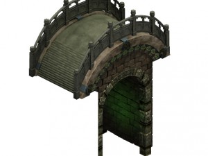 ghost gate altar - stone bridge Modelo 3D