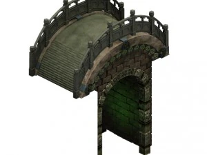ghost gate altar - stone bridge 3D Model