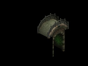 ghost gate altar - stone bridge Modelo 3D