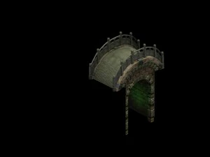 ghost gate altar - stone bridge 3D Model
