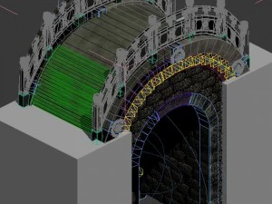ghost gate altar - stone bridge 3D Model