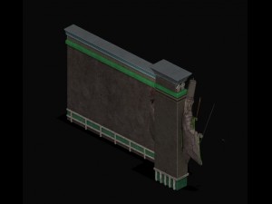 ghost door wall 3D 模型