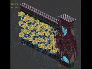 ghost door wall 3D 模型