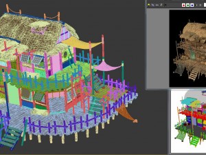 seaside building - fisherman thatched cottage 01 3Dモデル