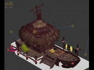 seaside village - fisherman cottage 02 3D 模型