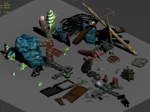 ancient ruins of the seabed - remains Model 3D