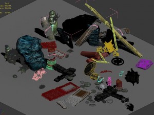 ancient ruins of the seabed - remains Model 3D