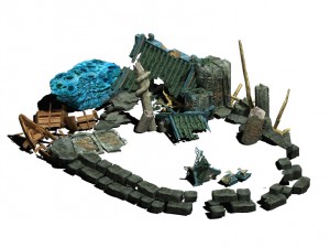 ancient ruins of the seabed - remains 02 Model 3D