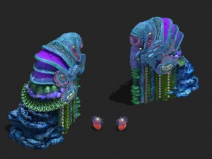 underwater palace - entrance statue 3Dモデル