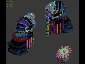 underwater palace - entrance statue 3Dモデル