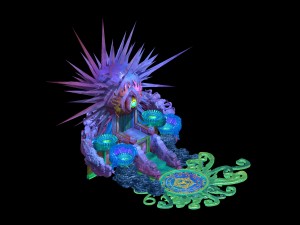 seabed - dragon emperor throne 3Dモデル