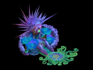 seabed - dragon emperor throne 3Dモデル
