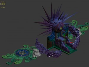 seabed - dragon emperor throne 3D Model