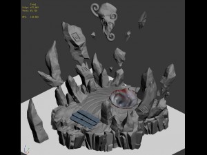 submarine - demon hole entrance Model 3D