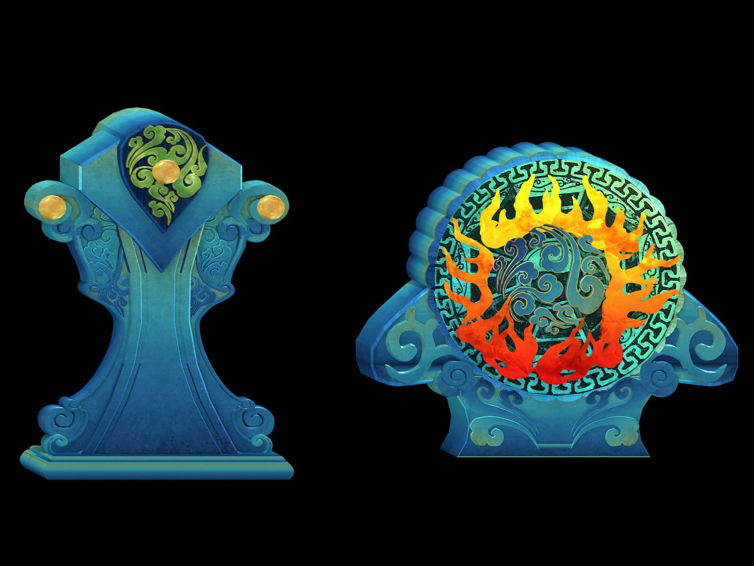 horizontal version of the building accessories 3D Model .c4d .max .obj .3ds .fbx .stl .blend 